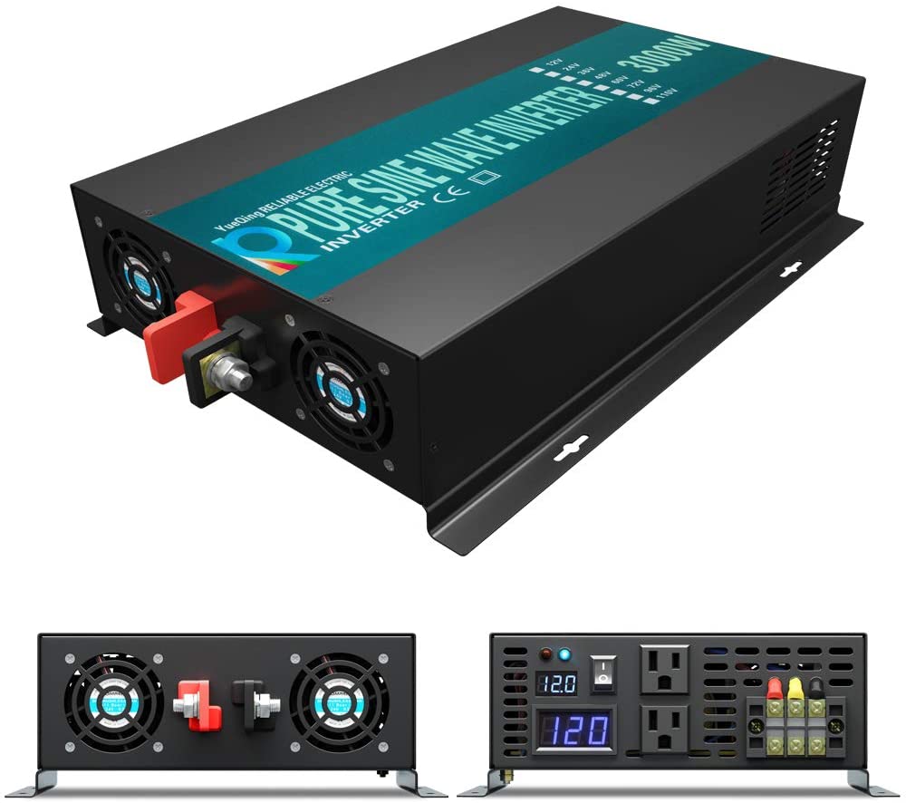 Inverter Pure Sine Wave 60Hz 120V 3000W - Inversor de onda senoidal pura 3000W