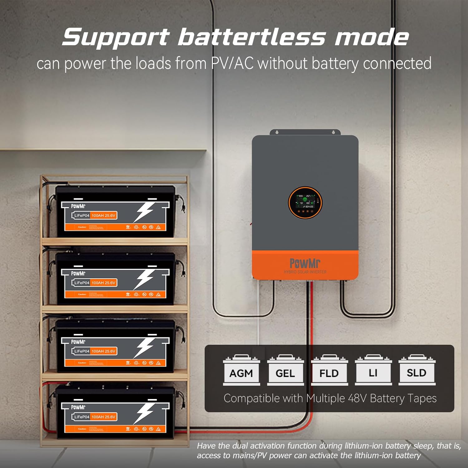 Inversor Híbrido Solar PowMr 1 - Split Phase Inverter 10Kw 110V 220V avaliação e preço