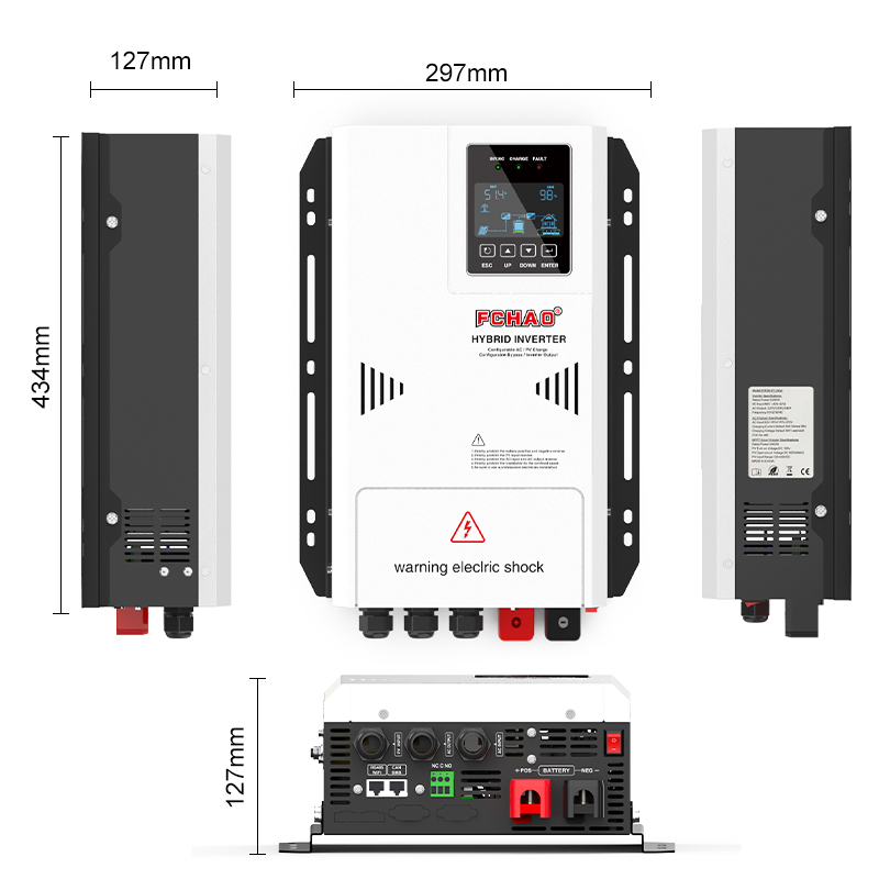 Inversor Híbrido Solar Fchao 3 - Hybrid Solar Inverter 5.5Kw Mppt 48V avaliação e preço