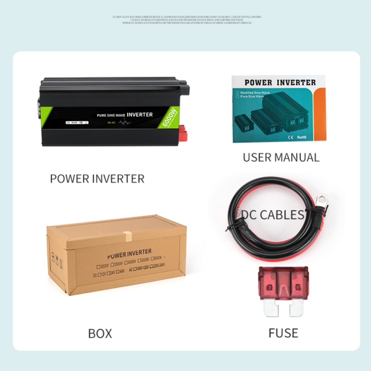 Myami 5000w 12v 24v 48v dc par - Pure Sine Wave Inverter 5000W 48V 220V avaliação e preço