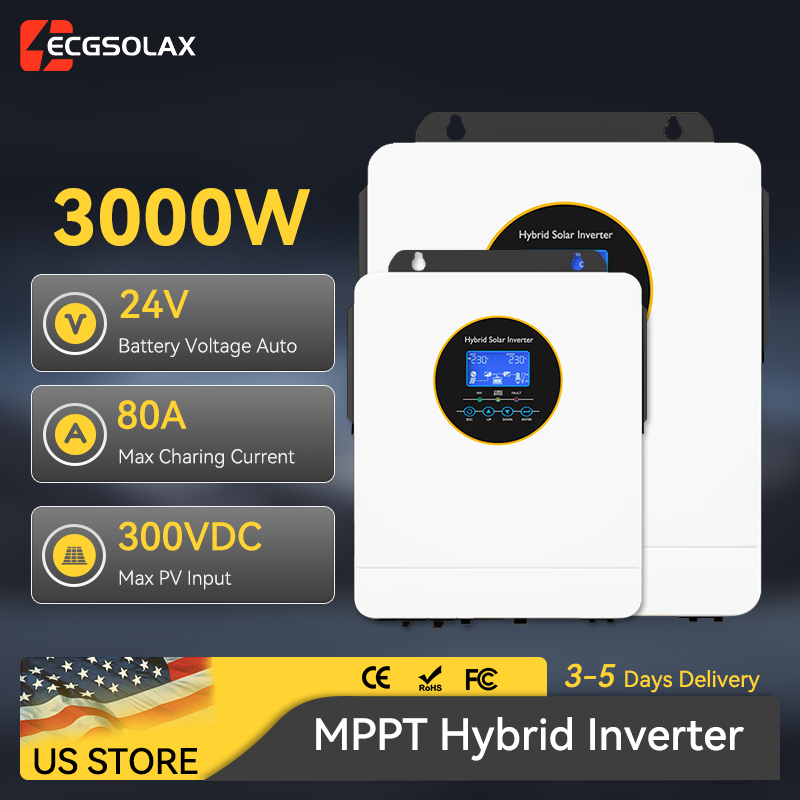 Inversor Solar Híbrido Off Gri - Inverter Pure Sine Wave 60Hz 120V 3000W avaliação e preço