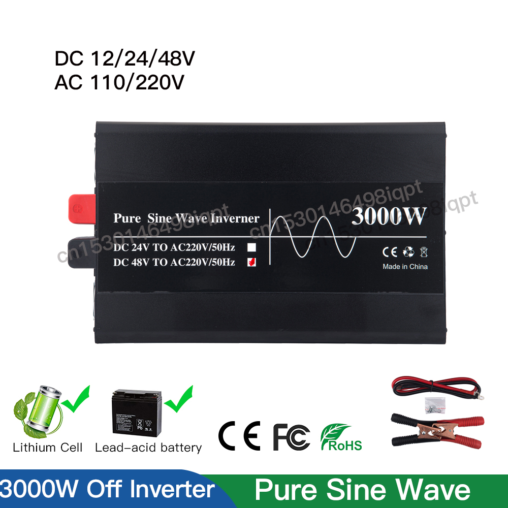 3000w 12v 24v 48v fora do inve - Lifepo4 Solar Inverter 24V 3000W avaliação e preço