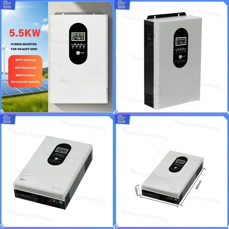 Inversor Solar Híbrido 3kW 5.5 - Hybrid Solar Inverter 5.5Kw Mppt 48V avaliação e preço