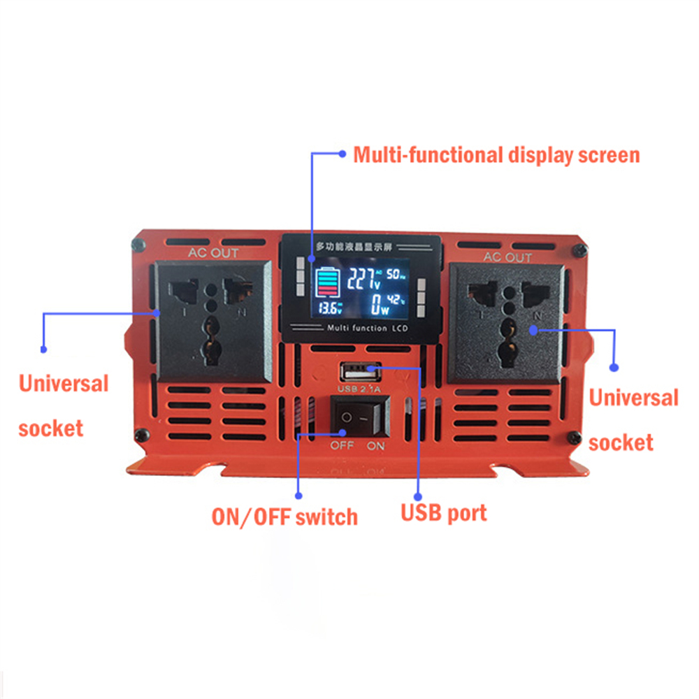 Inversor de tensão universal d - Pure Sine Wave Inverter 5000W 48V 220V avaliação e preço