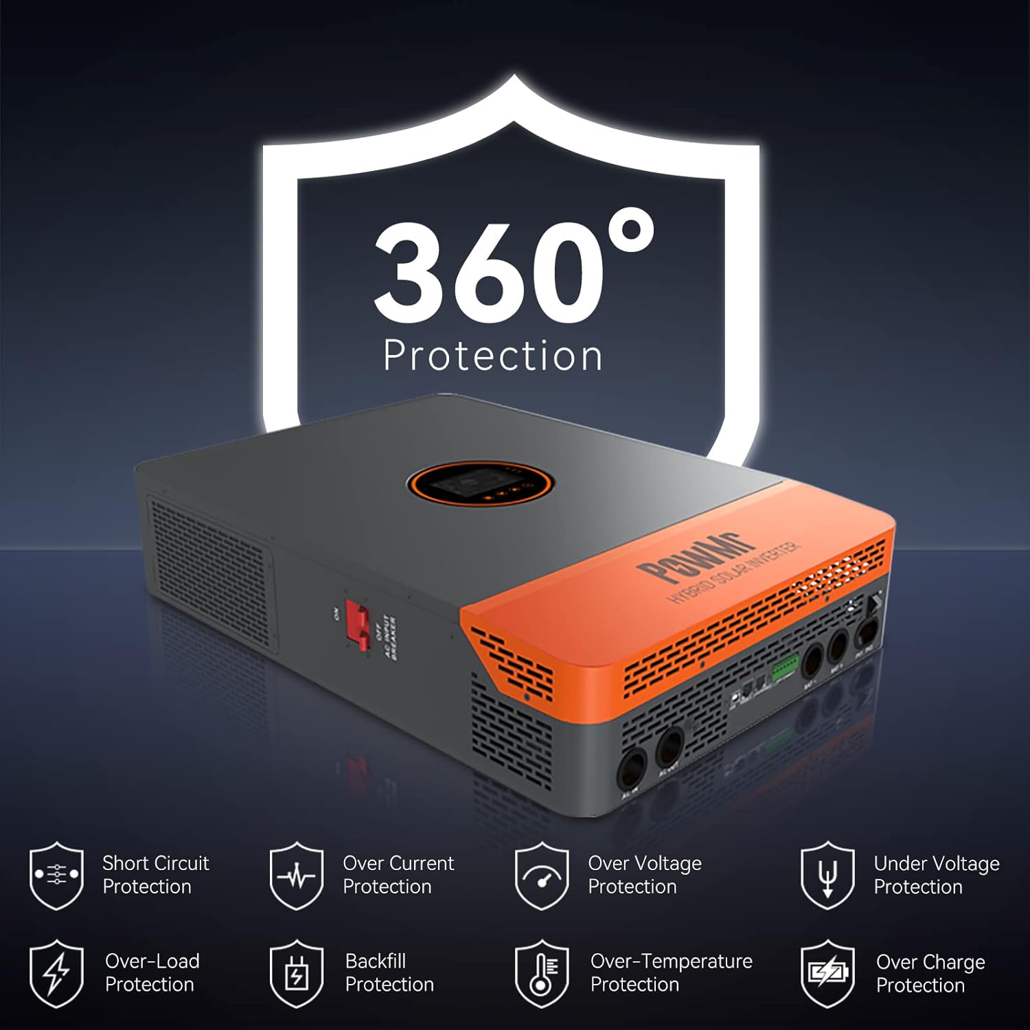 Inversor Híbrido Solar PowMr 1 - Split Phase Inverter 10Kw 110V 220V avaliação e preço