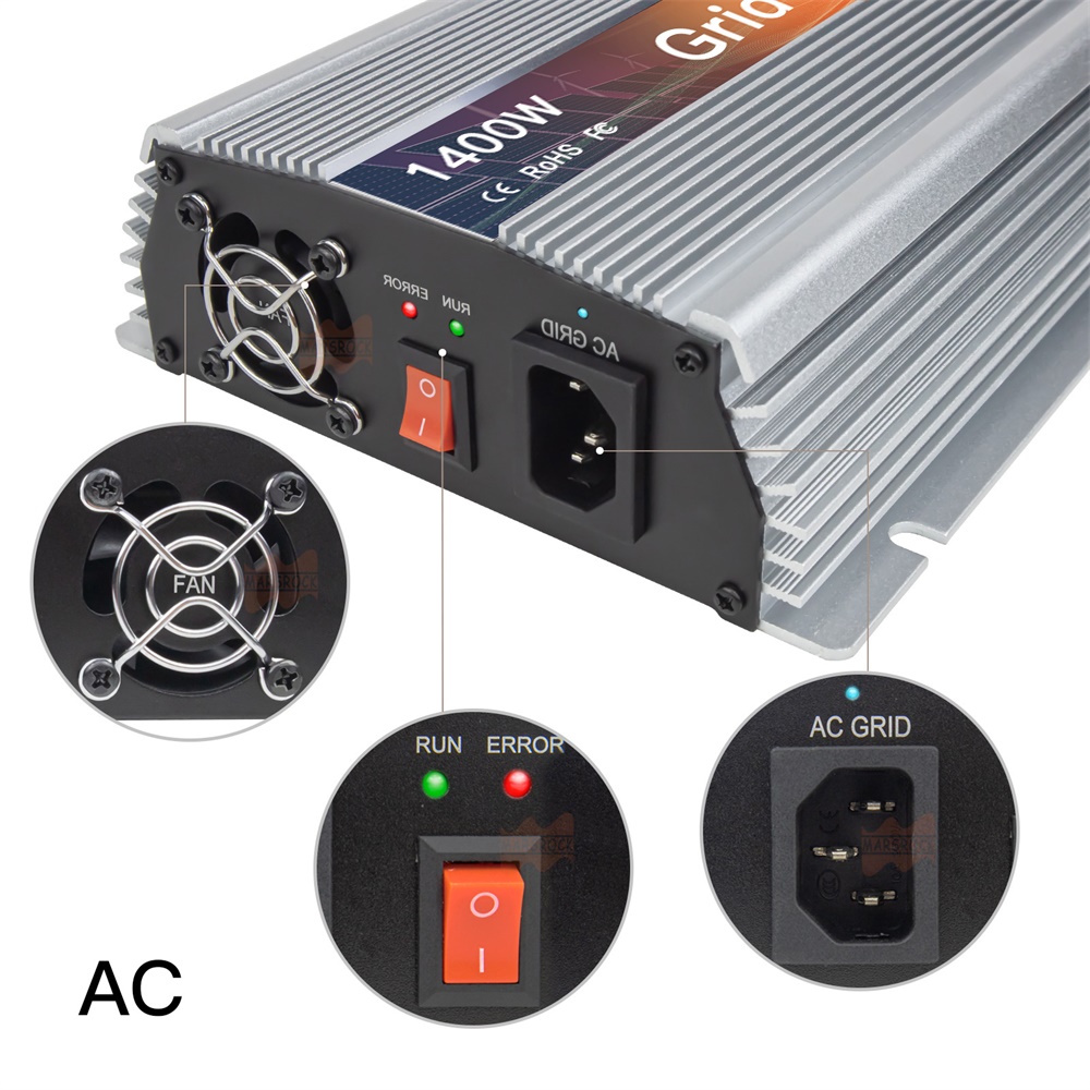 Microinversor Solar MPPT de 14 - Micro Inverter 1400W Solar Grid Tie avaliação e preço