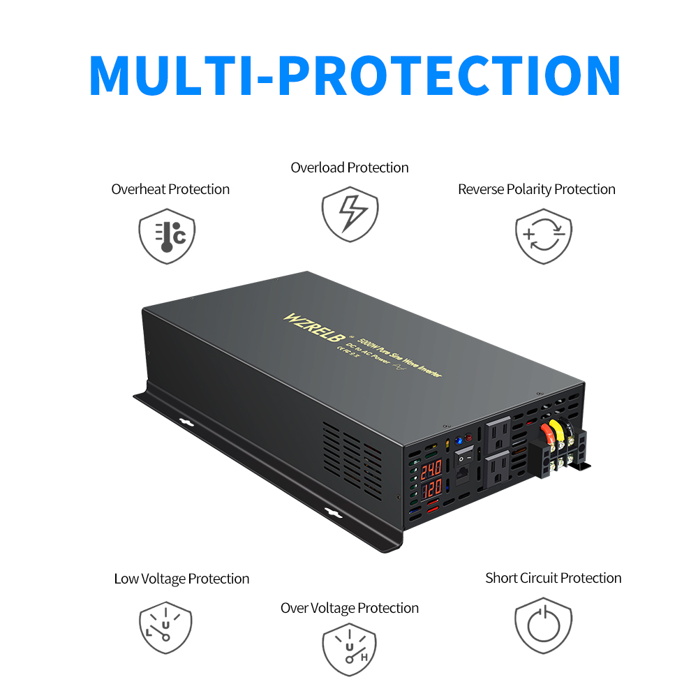 Inversor de energia solar de o - Pure Sine Wave Inverter 5000W 48V 220V avaliação e preço