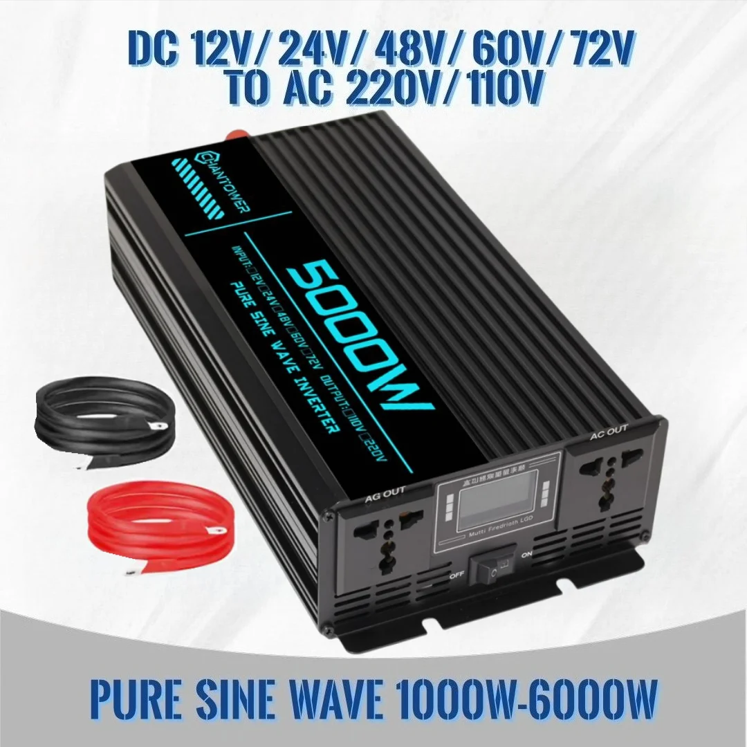 Inversor de Onda Senoidal Pura - Pure Sine Wave Inverter 5000W 48V 220V avaliação e preço