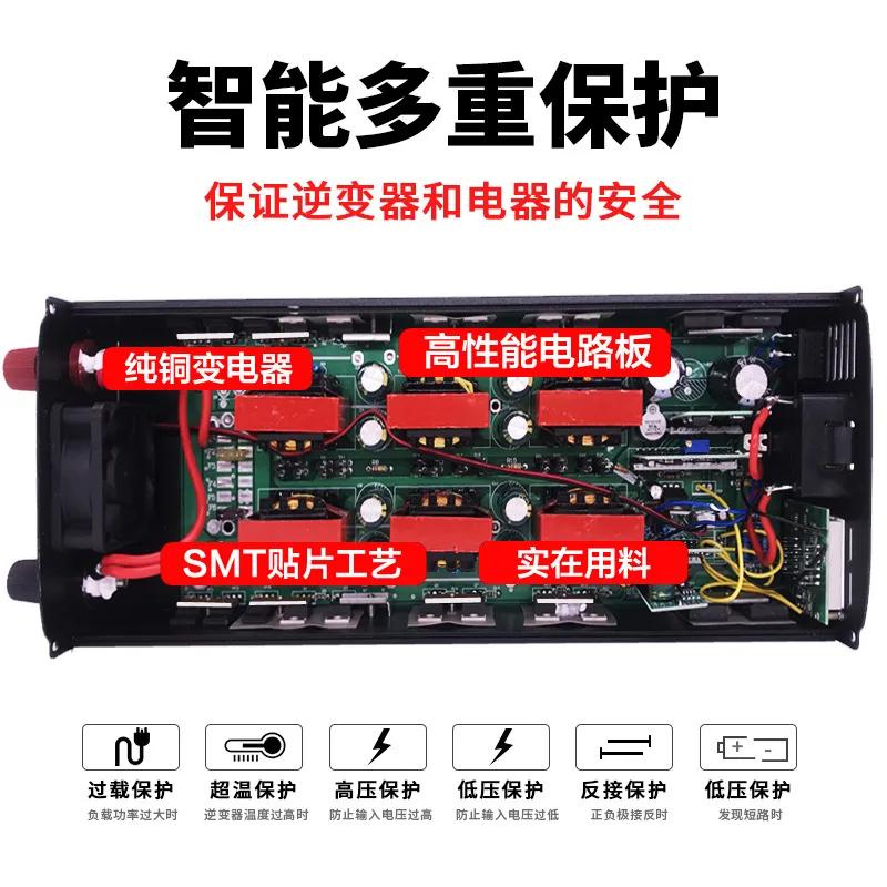 Inversor de Potência de Onda S - Pure Sine Wave Inverter 5000W 48V 220V avaliação e preço
