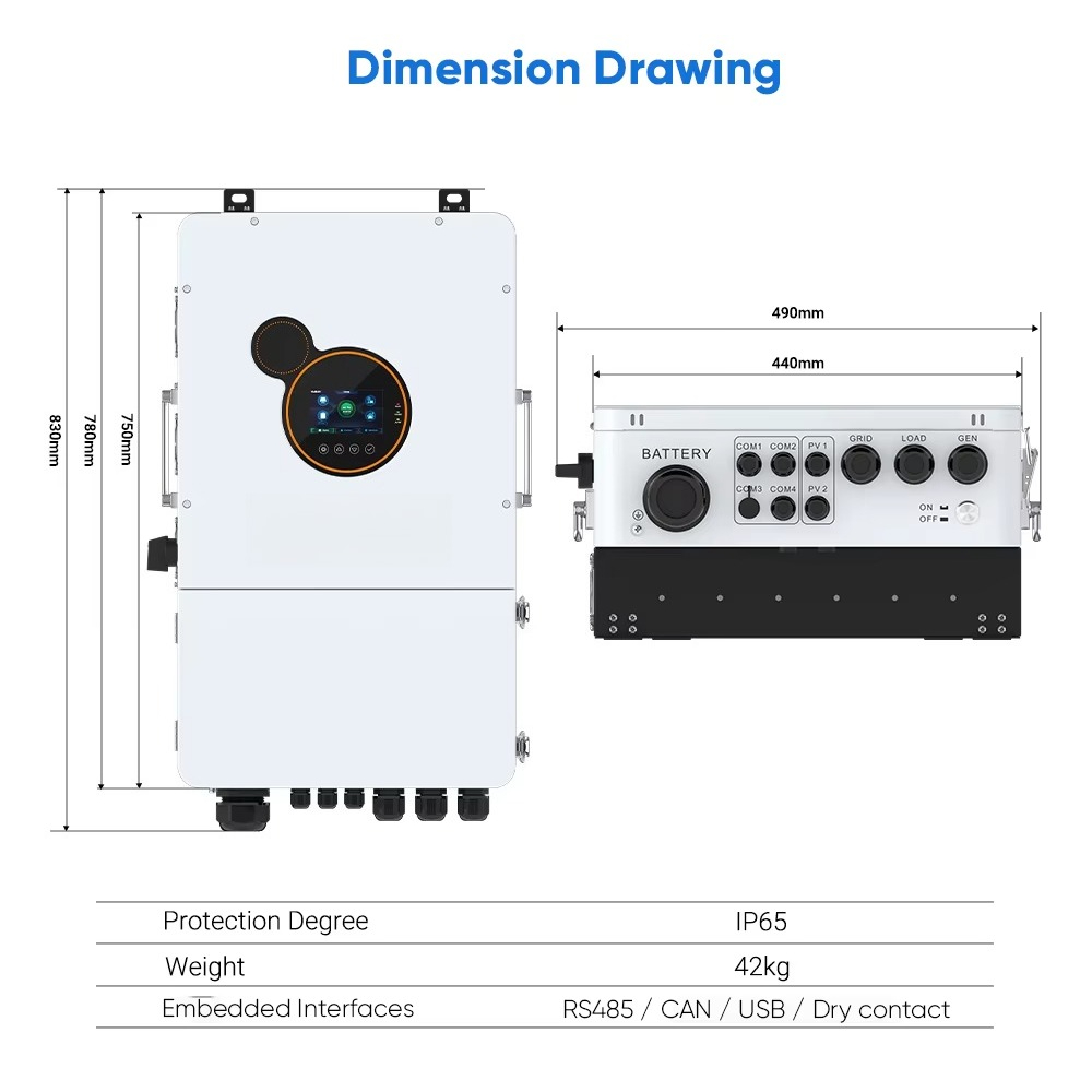 Inversor Híbrido Residencial L - Split Phase Inverter 10Kw 110V 220V avaliação e preço